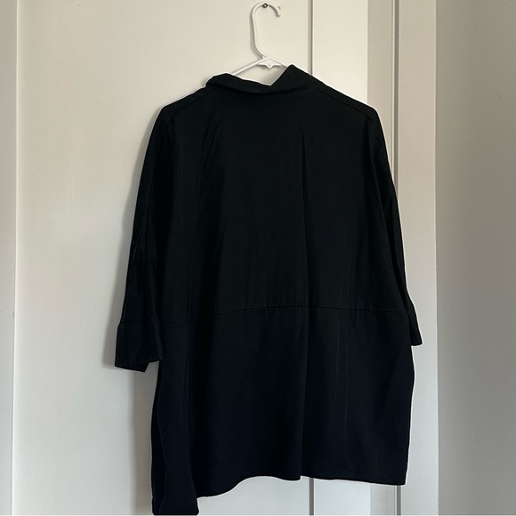 COS Aline Oversized Black Shirt - Picture 3 of 5
